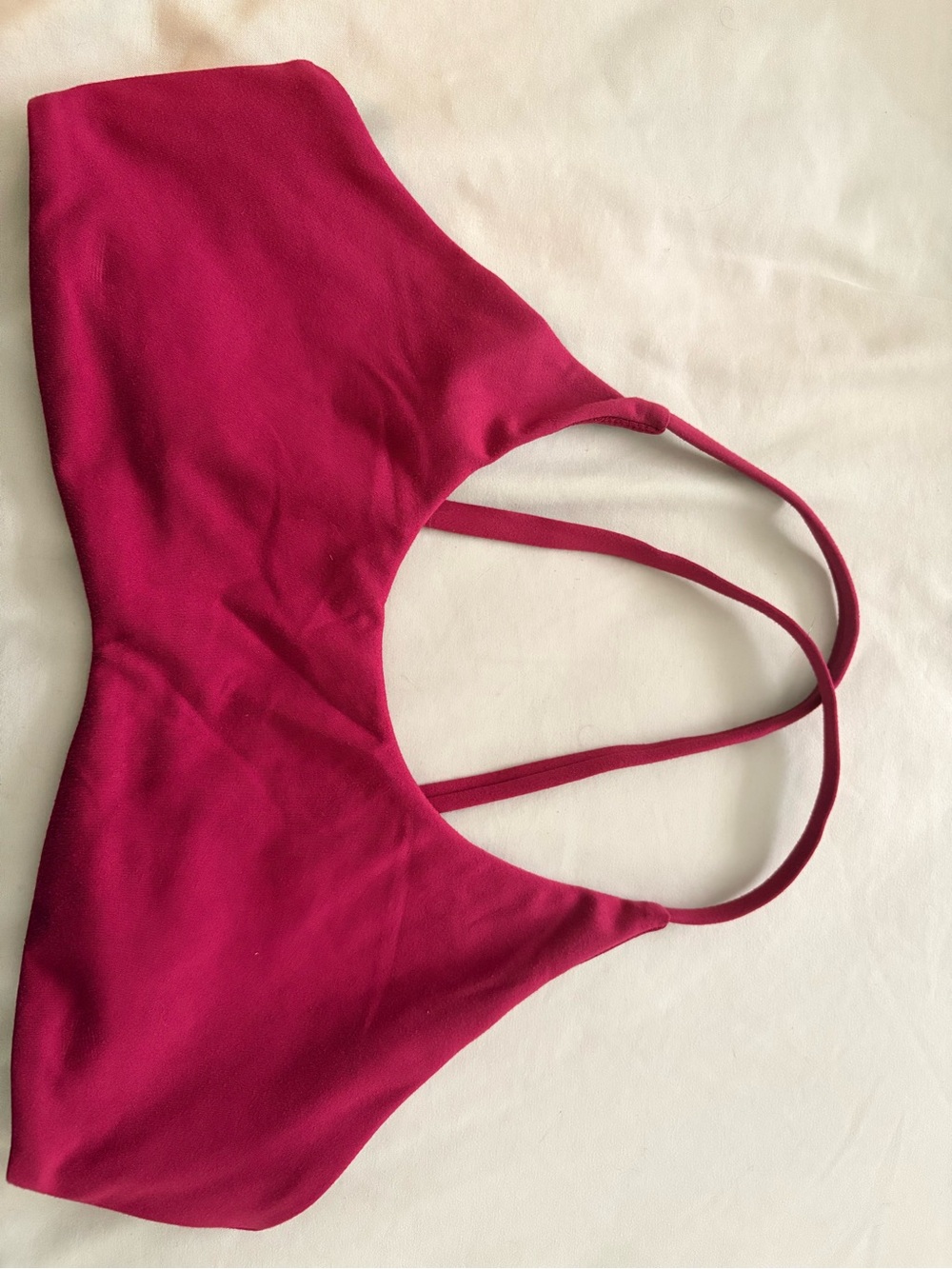 Women's Strappy Sports Bralette in Magenta